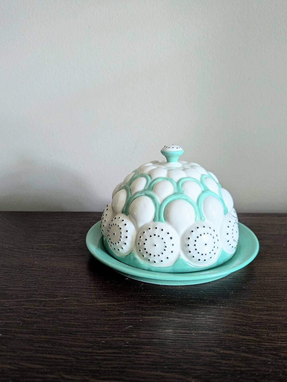 Anthropologie Brassica Dome Ceramic Butter Dish